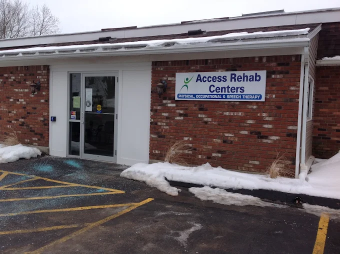 Front entrance to Access Rehab Centers' physical therapy facility at 2150 East Main Street, Waterbury, CT.